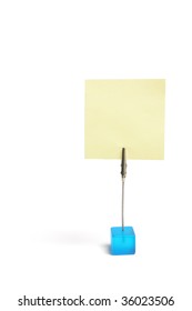 Memo Clip Holder On White Background Stock Photo 36023506 | Shutterstock