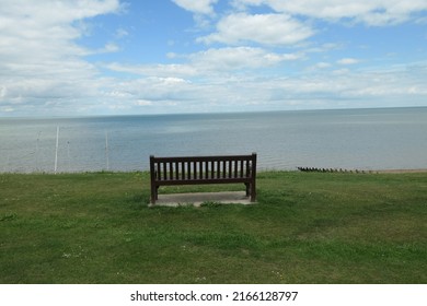 A Memorial Bench At Tankerton Coast UK