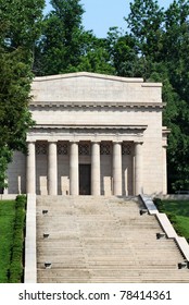 Memorial Building Housing A Symbolic Log Cabin That Represents The Birthplace Of Abraham Lincoln.