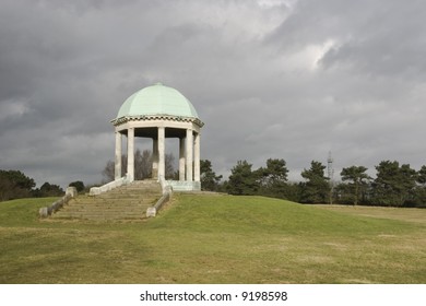 Memorial with copper covered Cuppola at Barr Beacon, West Midlands, England