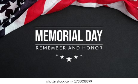 Memorial Day Background Remember Honor Waving Stock Photo 1735038899 ...