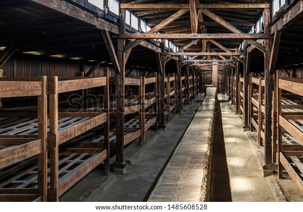 Memorial Museum Auschwitzbirkenau Poland Baracks Stock Photo Edit