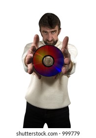 Memory disc - with clipping path