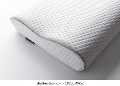 Memory Foam Orthopedic Pillow On A White Background