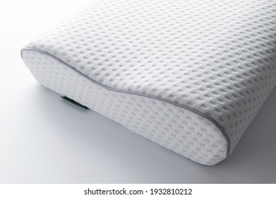 Memory Foam Orthopedic Pillow, On A White Background