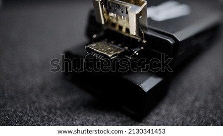 memory reader card reader. object photography style