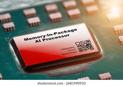 Memory-In-Package AI Processor ICs that incorporate memory and processing units in a single package for faster AI computations. integrated circuits ICs - Powered by Shutterstock - Get 15% off with code: PIKWIZARD15