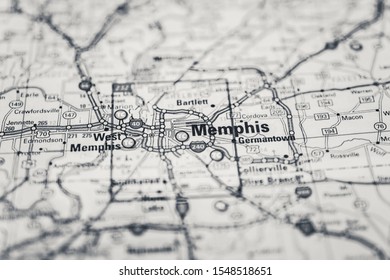 Memphis On The Map Travel Background