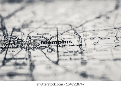 Memphis On The Map Travel Background