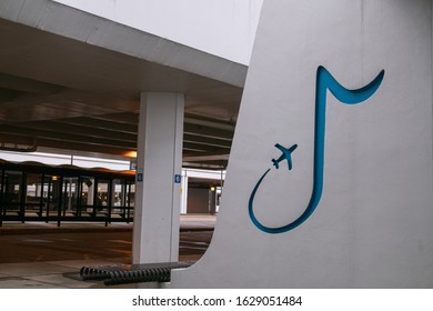 Memphis, Tennessee - January 27, 2020: Memphis International Airport (MEM) Blue Note Logo