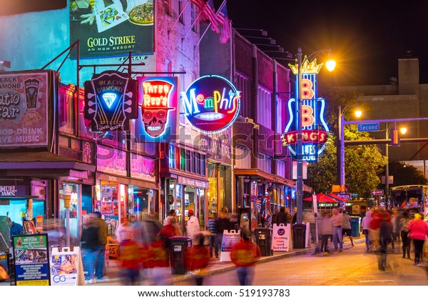 Memphis Usa Nov 12 Neon Signs Stock Photo 519193783 | Shutterstock