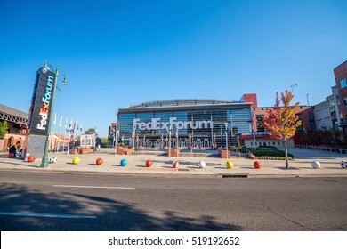 MEMPHIS, USA - NOV 13: FedExForum On November 13, 2016 It Is An Arena Located In Downtown Memphis, Tennessee