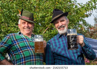 Men Beer Mugs Bavarian Beer Tyrolean Stock Photo 2142155713 | Shutterstock