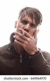 Men with cigarette 