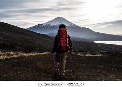 Men Climbing Mountain Sticks Stock Photo 632771867 | Shutterstock