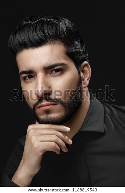 Men Haircut Man Hair Style Beard Stock Photo Edit Now 1168819543