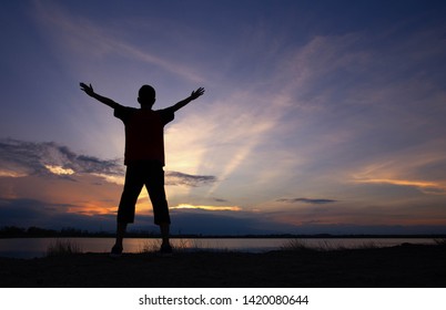 Men Raise Their Hands See Beautiful Stock Photo 1420080644 | Shutterstock