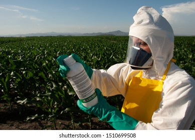 Men Reading Instructions Before Applying Pesticides