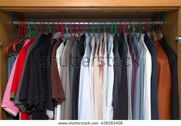 Men Simple Clothing Wardrobe Many Kind Stock Photo Edit Now