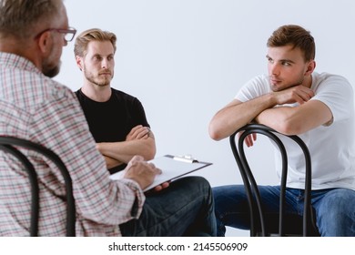 Men Supporting Men, Introduction to a Men’s Therapy Group - Shutterstock ID 2145506909