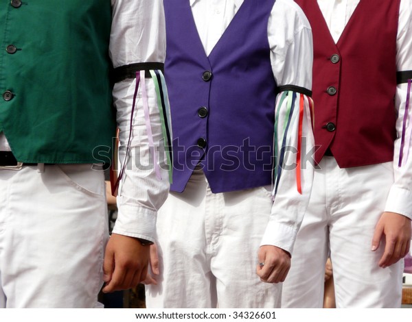 Men Traditional Garb Barn Dance Stock Photo Edit Now 34326601