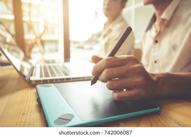 Men are using pen