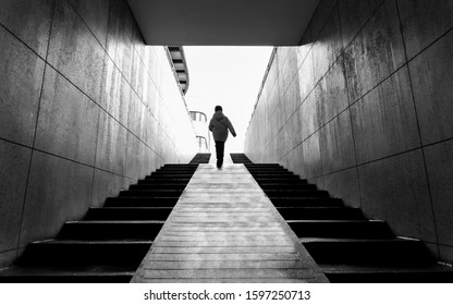 Men Walking On Stairs Underground Stock Photo 1597250713 | Shutterstock