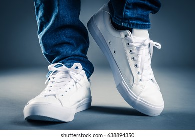 Men Wearing Sneakers