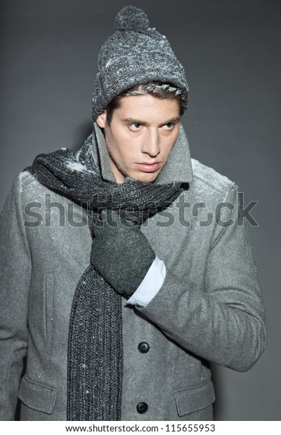 Winter Fashion Handsome Brown Stock-foto (rediger nu) 115655953