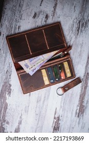 Men Women Unisex Hend Made  Leather Wallet 