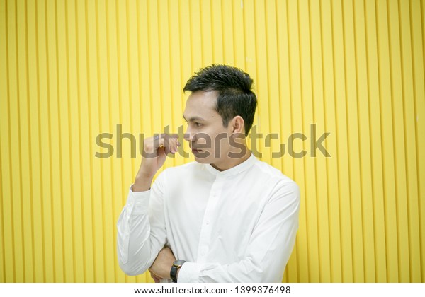 Men Work Clothes Showing Gestures Relaxed Stock Image Download Now