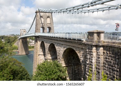 The Menai Straits Suspension Bridge That Was Built By Thomas Telford In 1826