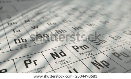 Mendeleev's Periodic Table of Chemical Elements