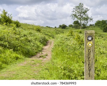 The Mendip Way Near Draycott, Somerset, England, UK.