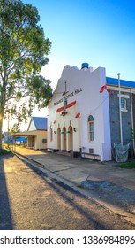 MENDOORAN, NEW SOUTH WALES, AUSTRALIA, APRIL 2019; The Local Hall Is A Centre Of The Community In Many Country Towns In Australia.