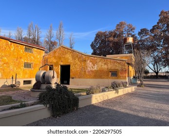 Mendoza, Argentina - Jun 10th 2022: External View Of The Olive Oil Company Laur, Number One In The World Ranking In Olive Oils. Mendoza, Argentina