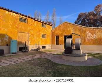 Mendoza, Argentina - Jun 10th 2022: External View Of The Olive Oil Company Laur, Number One In The World Ranking In Olive Oils. Mendoza, Argentina