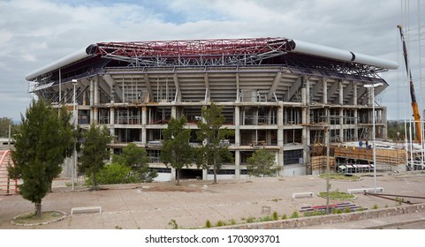 MENDOZA, ARGENTINA, June 10, 2015. Aconcagua Arena, Construction Of A Sports Stadium With A Capacity Of 8,500 People. General San Martín Park, Ciudad De Mendoza. Foto: Axel Lloret.