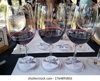 Mendoza/Argentina - December 2019: Wine Tasting At El Enemigo Winery