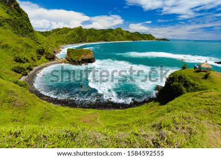 menganti beach at middle of java indonesia