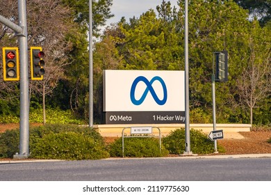 Menlo Park, CA, USA - November 6, 2021: Meta Headquarters, Corporate Campus In Menlo Park, California. The Facebook Company Is Now Meta. 