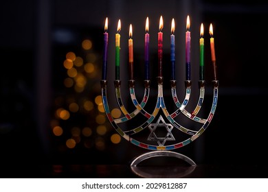 A Menorah Lighting At Chanukah