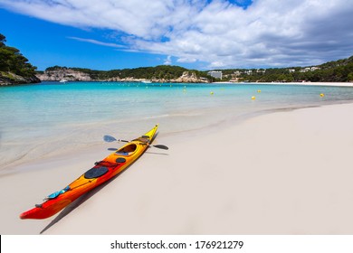 Menorca Cala Galdana Beach In Ciutadella At Balearic Islands