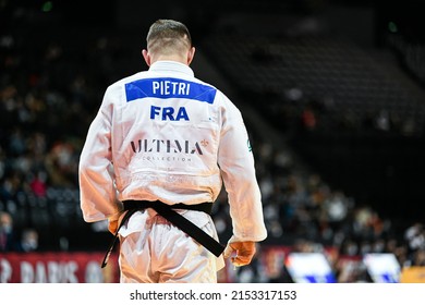 Men's -81 Kg, Loic Pietri (from Back) Of France Competes During The Paris Grand Slam 2022, IJF World Judo Tour On February 6, 2022 At Accor Arena In Paris, France.