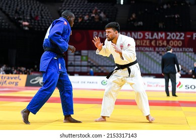 Men's -90 Kg, Beka Gviniashvili Of Georgia Competes During The Paris Grand Slam 2022, IJF World Judo Tour On February 6, 2022 At Accor Arena In Paris, France.