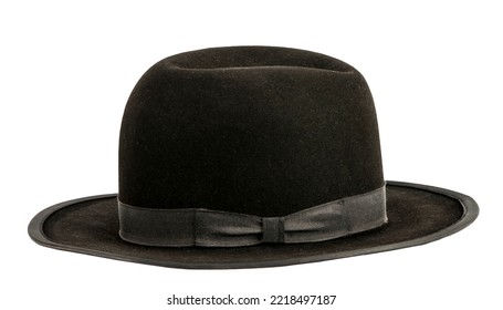 Mens Amish Hat Isolated On White