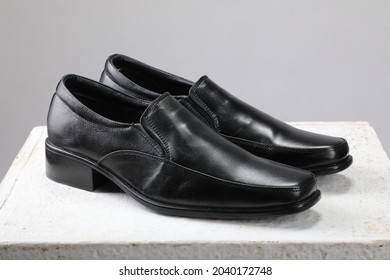 Men's Black Leather Formal Shoes