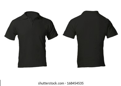 polo shirts for men black front and back