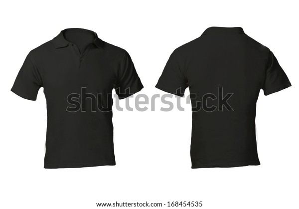 Mens Blank Black Polo Shirt Front Stock Photo (Edit Now) 168454535