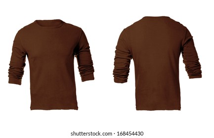 brown long sleeve t shirt